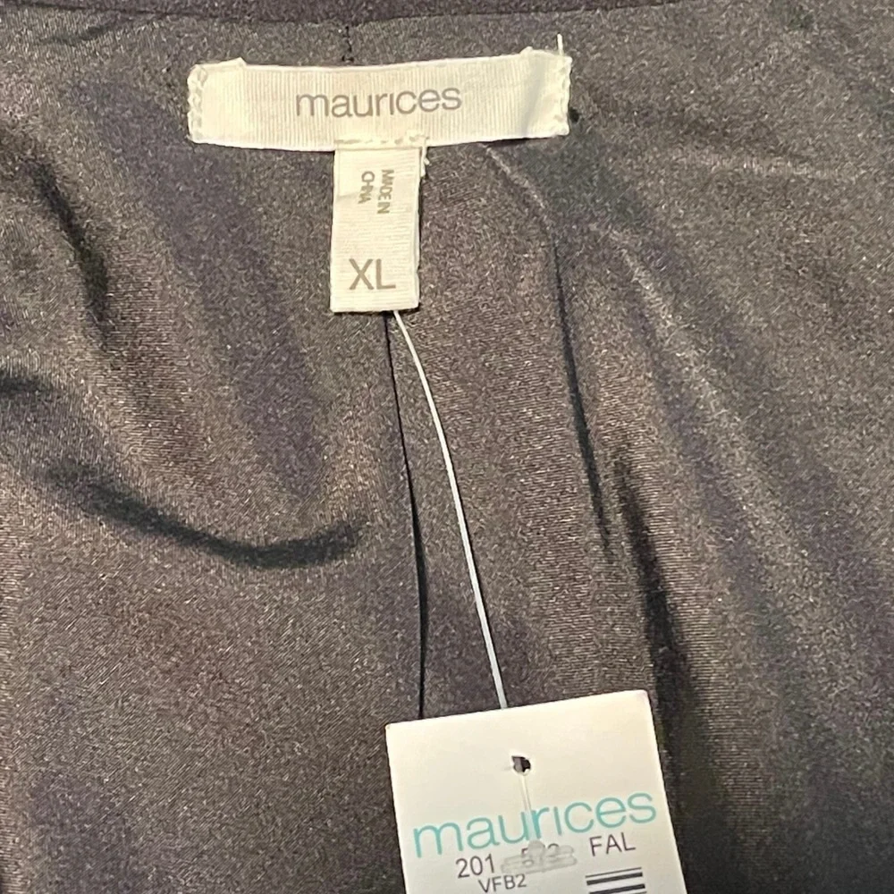 Maurices New w Tags Black Single Button Blazer Jacket Women's Size XL Career